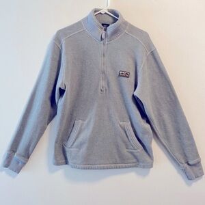 Kavu Gray 1/4 zip knit pullover